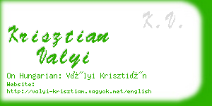 krisztian valyi business card